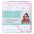 100% coton rose capuche bébé serviettes de bain